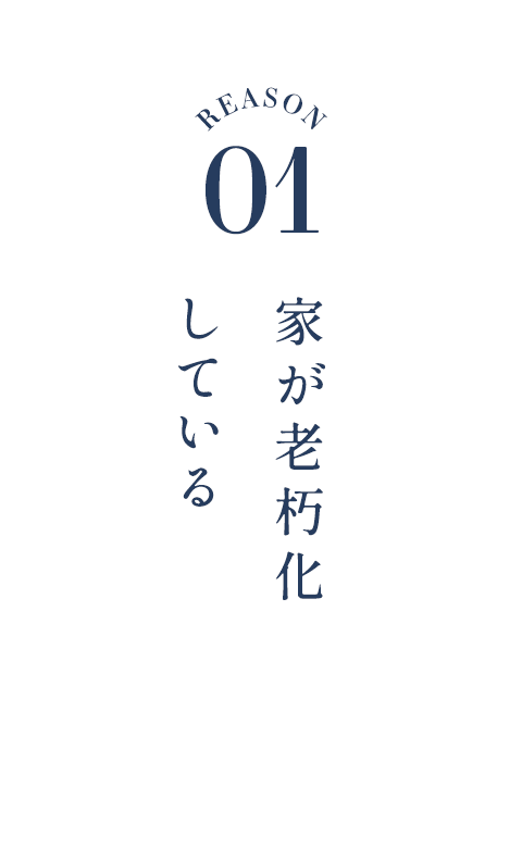 家が老朽化している